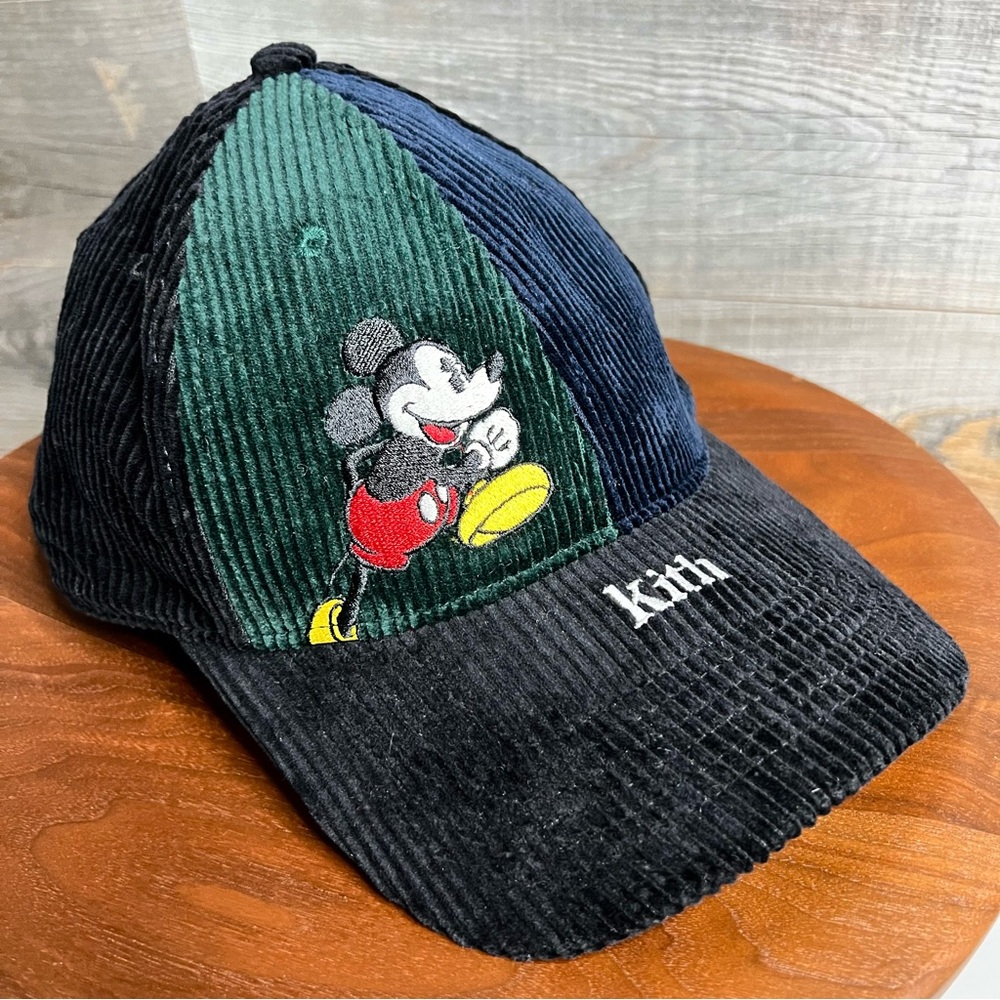 NWT 🆕 KITH x Mickey Corduroy Colorblock Hat/Cap (New, Rare)